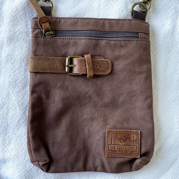 Augur Jans Canvas Crossbody Messenger Shoulder Bag - Picture 3 of 12
